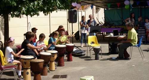 Cours collectif d'initiation au djembé et percussions